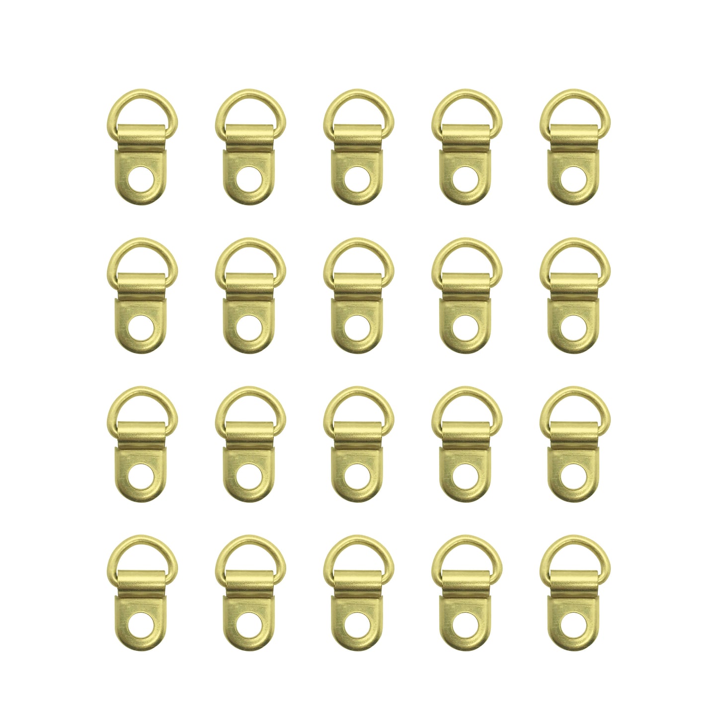 20 Brass / Gold colour D-Rings