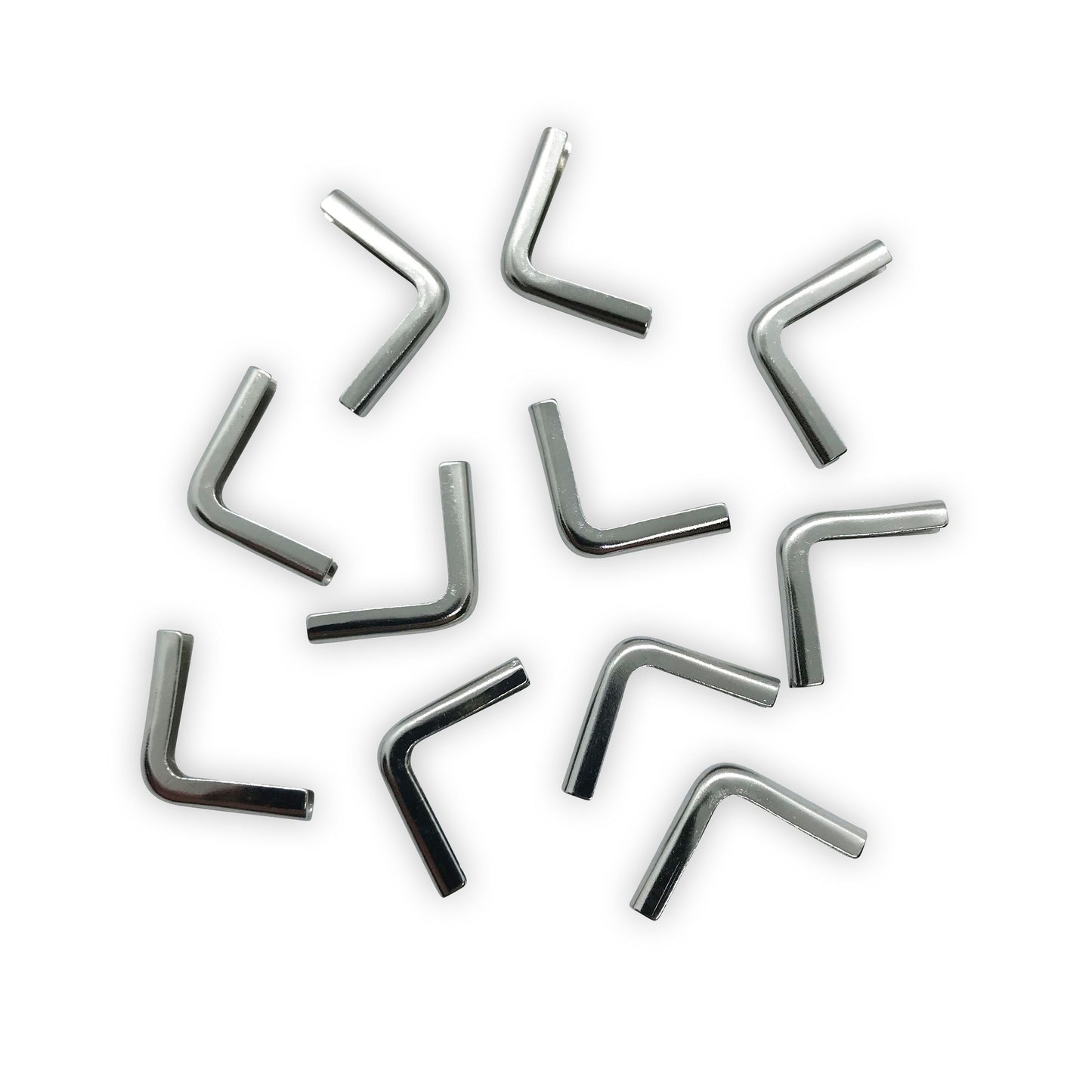 Silver Softcover Book Corners 15 x 15 x 2mm