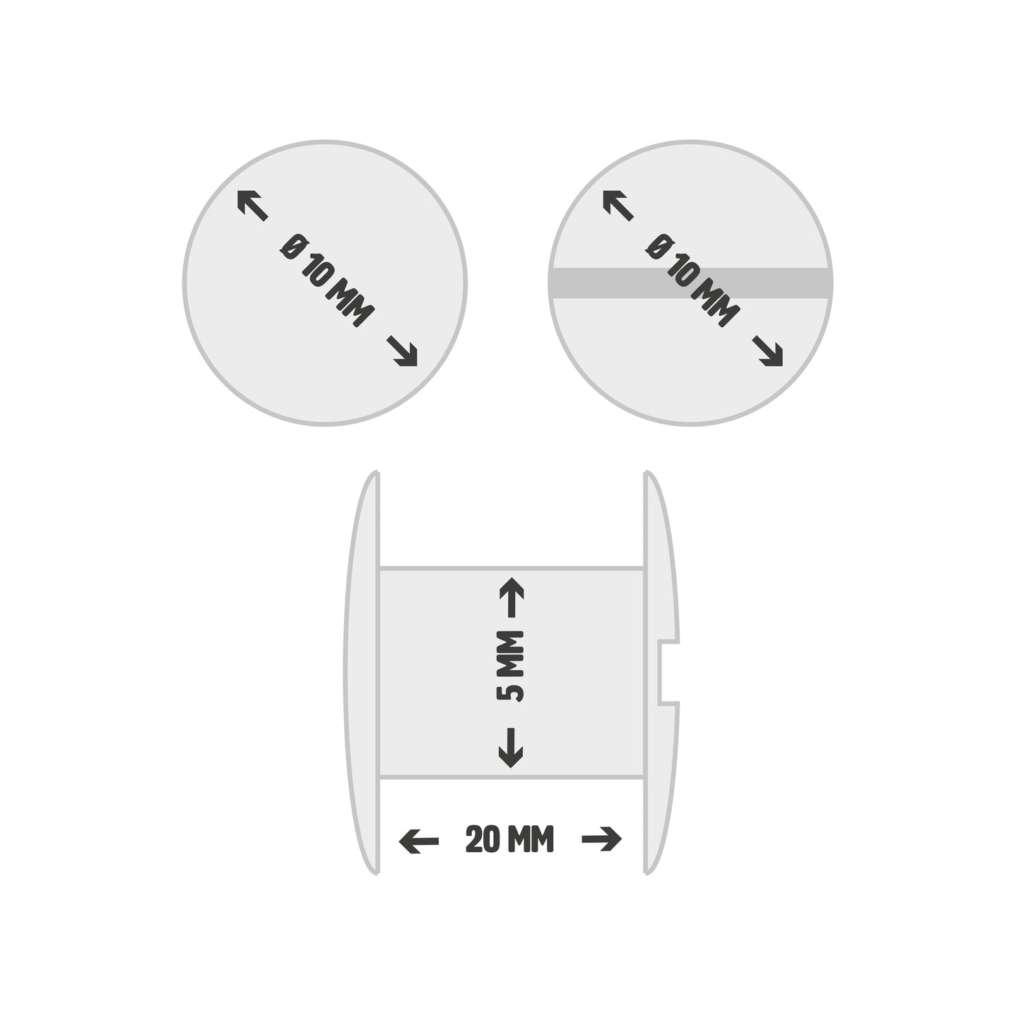 Technical Illustration of 20mm Book Binding Screws by Gobrecht & Ulrich