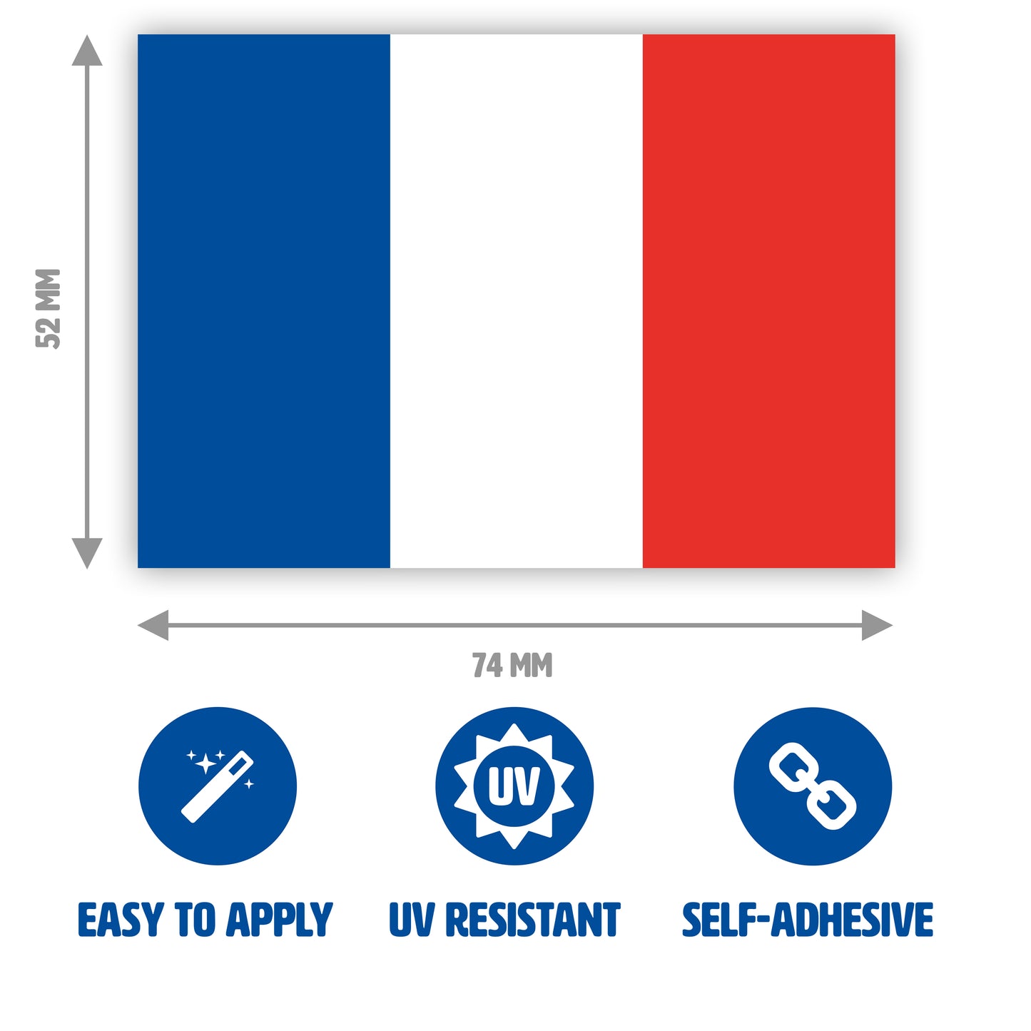 Gobrecht & Ulrich France Sticker Dimensions