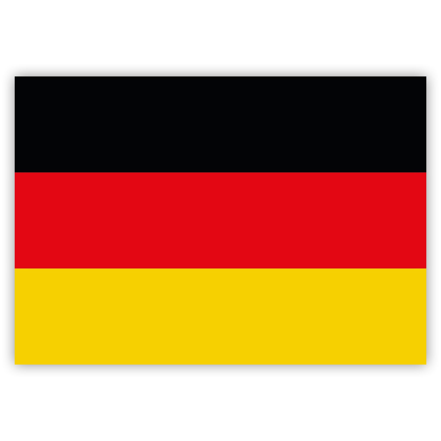 10 German Flag Stickers - 7.4 x 5.2 cm - Germany Vinyl Stickers