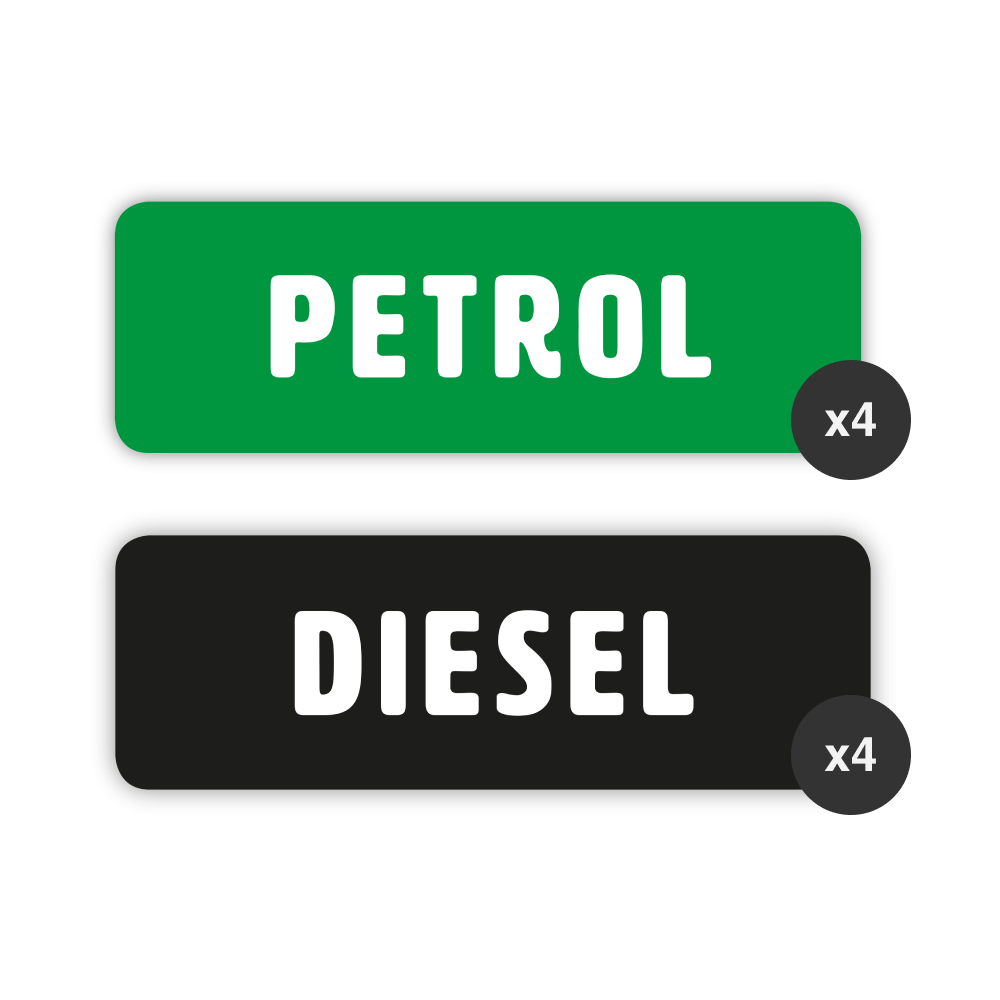 Petrol / Diesel Fuel Cap Stickers Bundle – Gobrecht & Ulrich