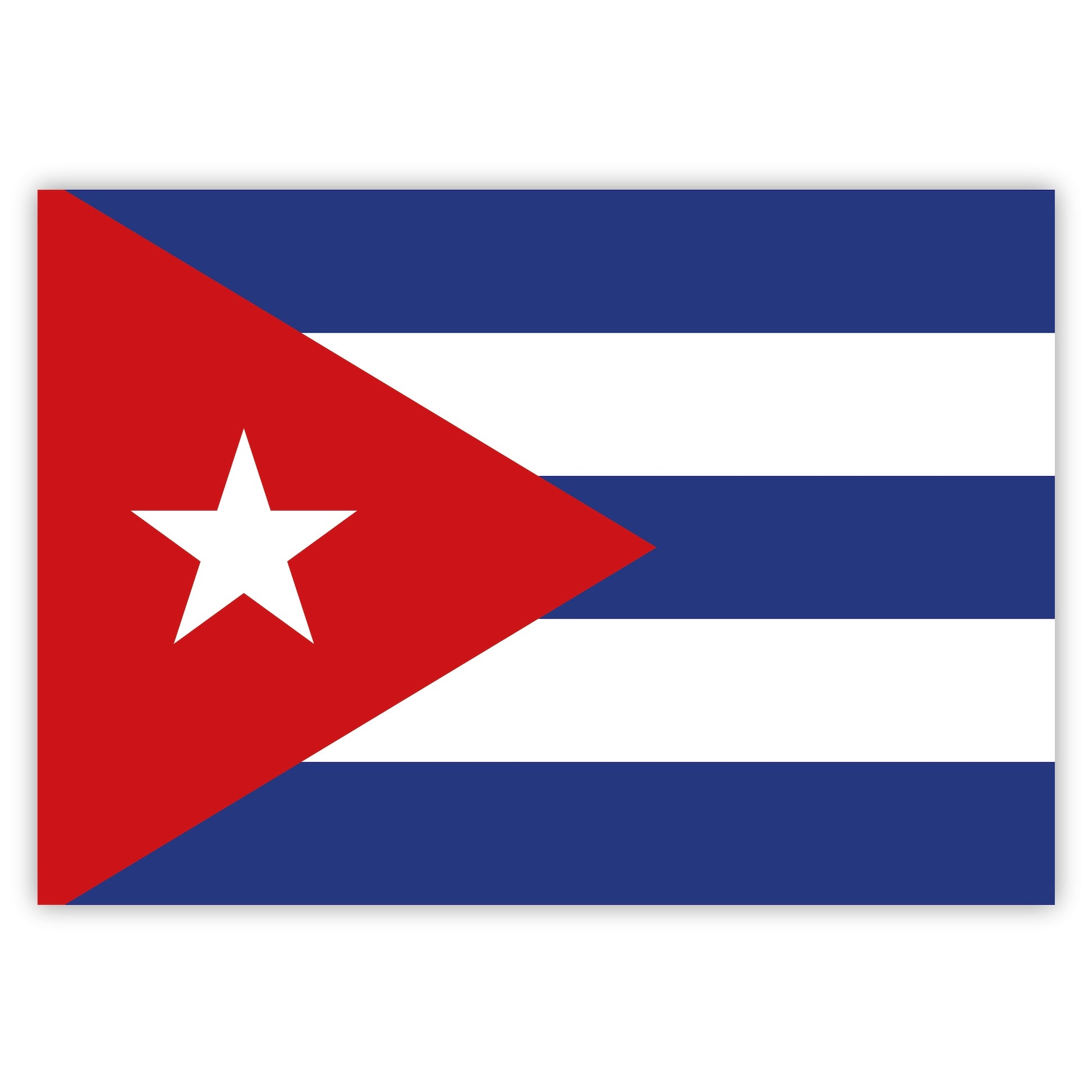 Flag of Cuba Sticker by Gobrecht & Ulrich