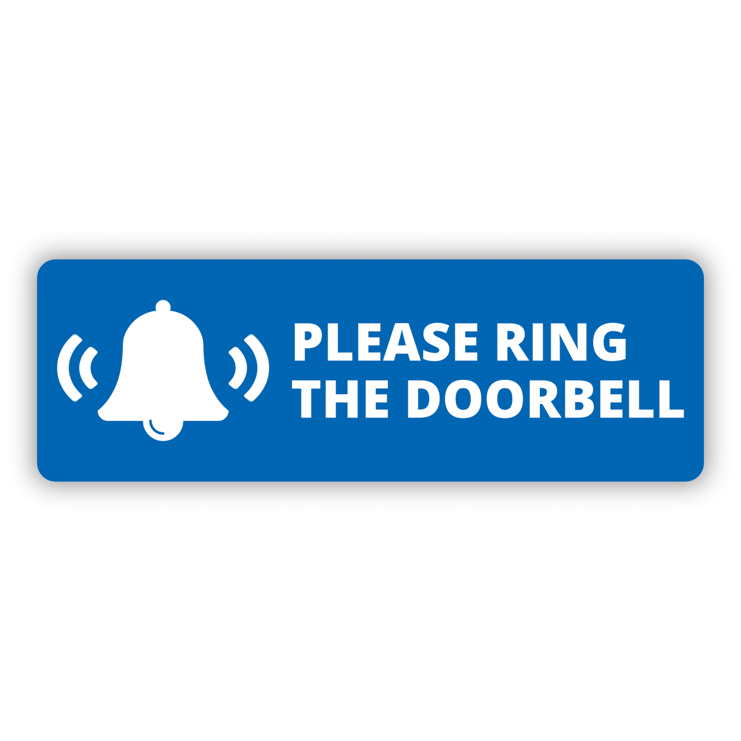 Please ring the doorbell vinyl sticker by Gobrecht & Ulrich