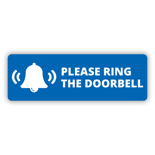 Please ring the doorbell vinyl sticker by Gobrecht & Ulrich
