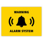 Yellow Warning Alarm System Sticker by Gobrecht & Ulrich