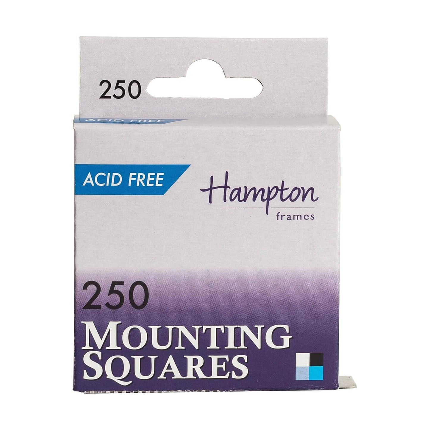 Box of 250 photo mounting squares by Hampton Frames
