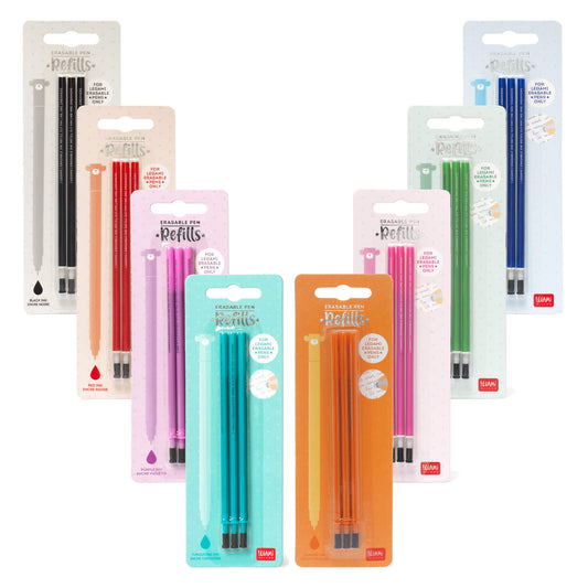 All refill colours available for Legami Erasable Pens