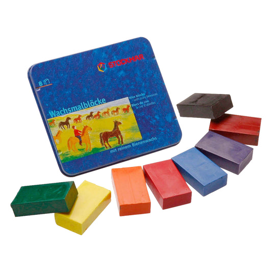 8 Stockmar Beeswax Blocks in tin