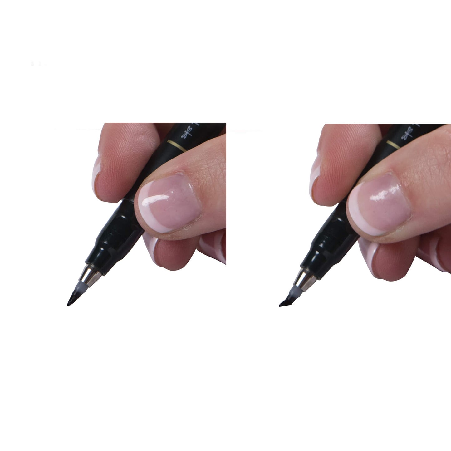 Tombow Fudenosuke Soft Brush Pen Black - Tip brush on paper