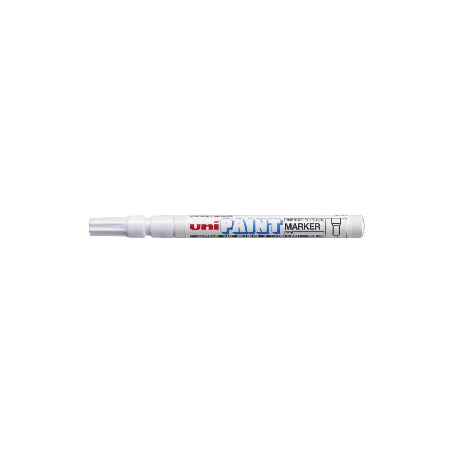 uni-ball PX21 white paint marker with cap