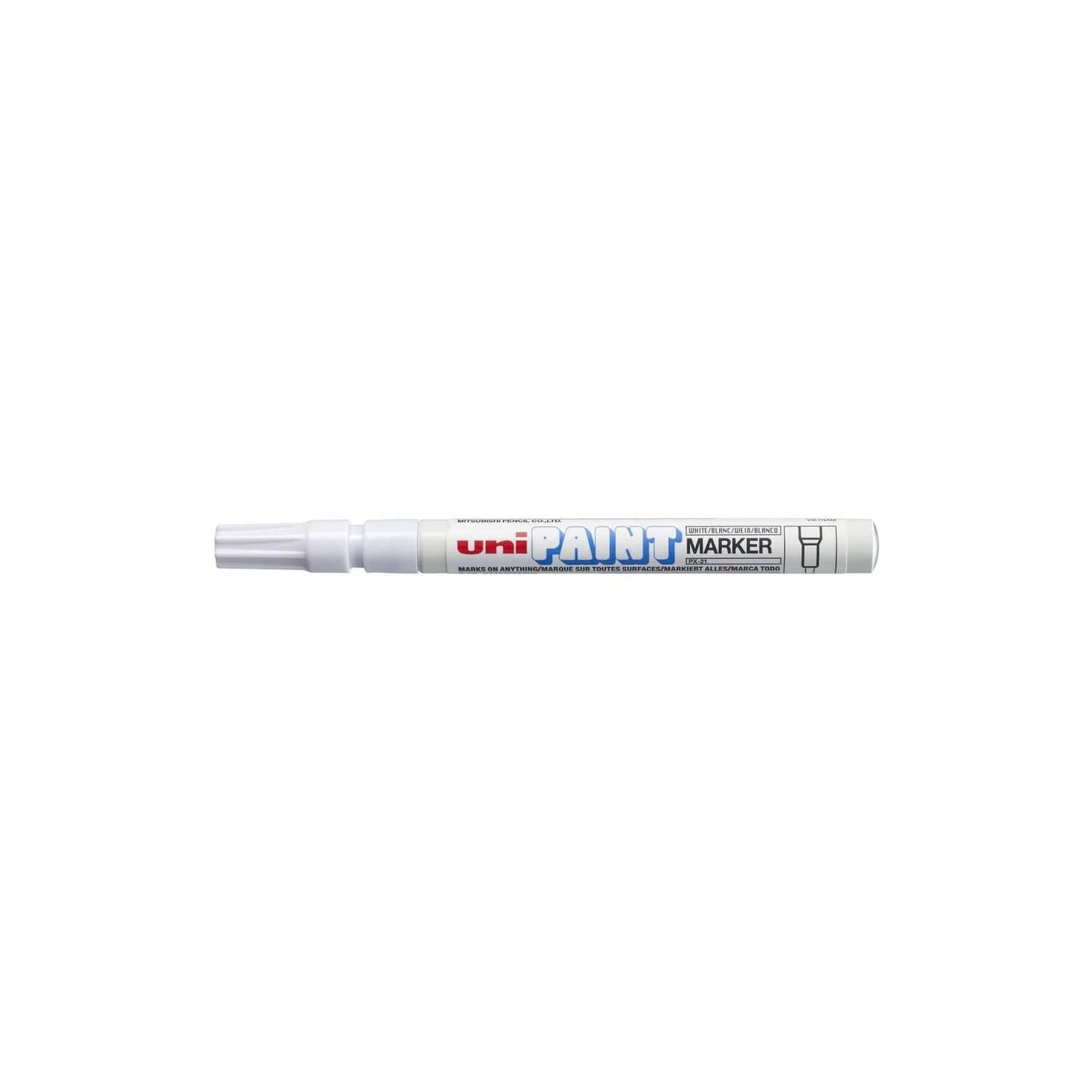 uni-ball PX21 white paint marker with cap
