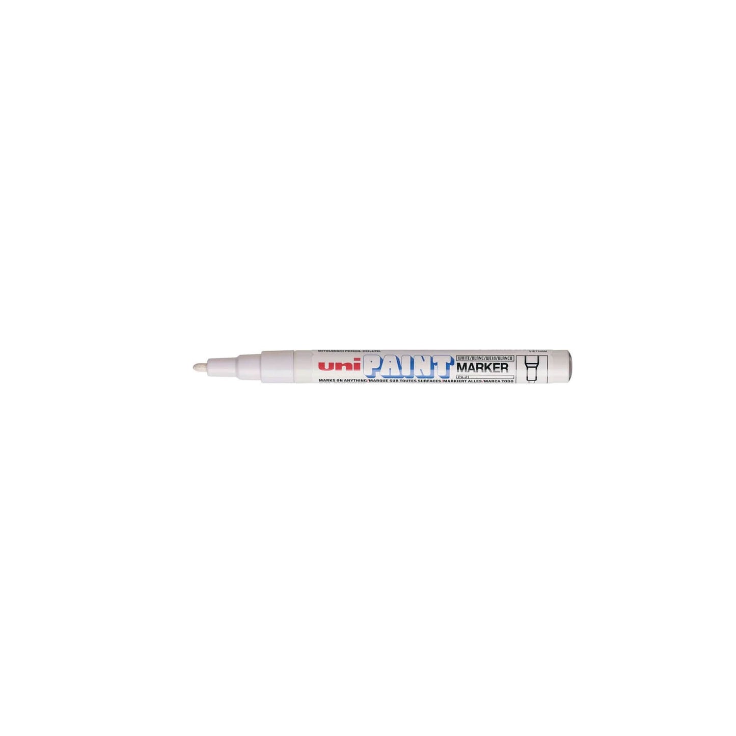 uni-ball PX21 white paint marker without cap