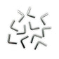 Silver Softcover Book Corners 15 x 15 x 2mm