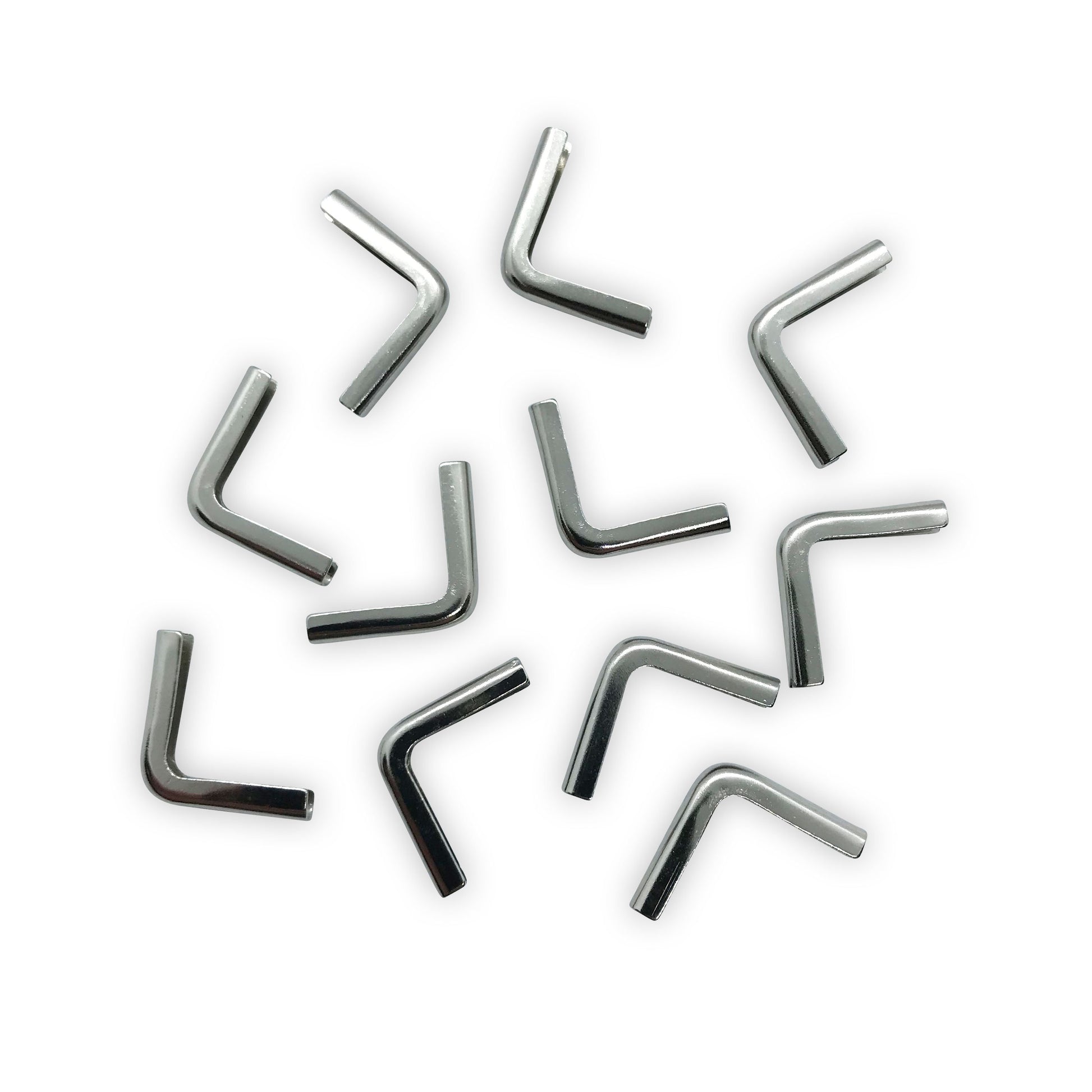Silver Softcover Book Corners 15 x 15 x 2mm