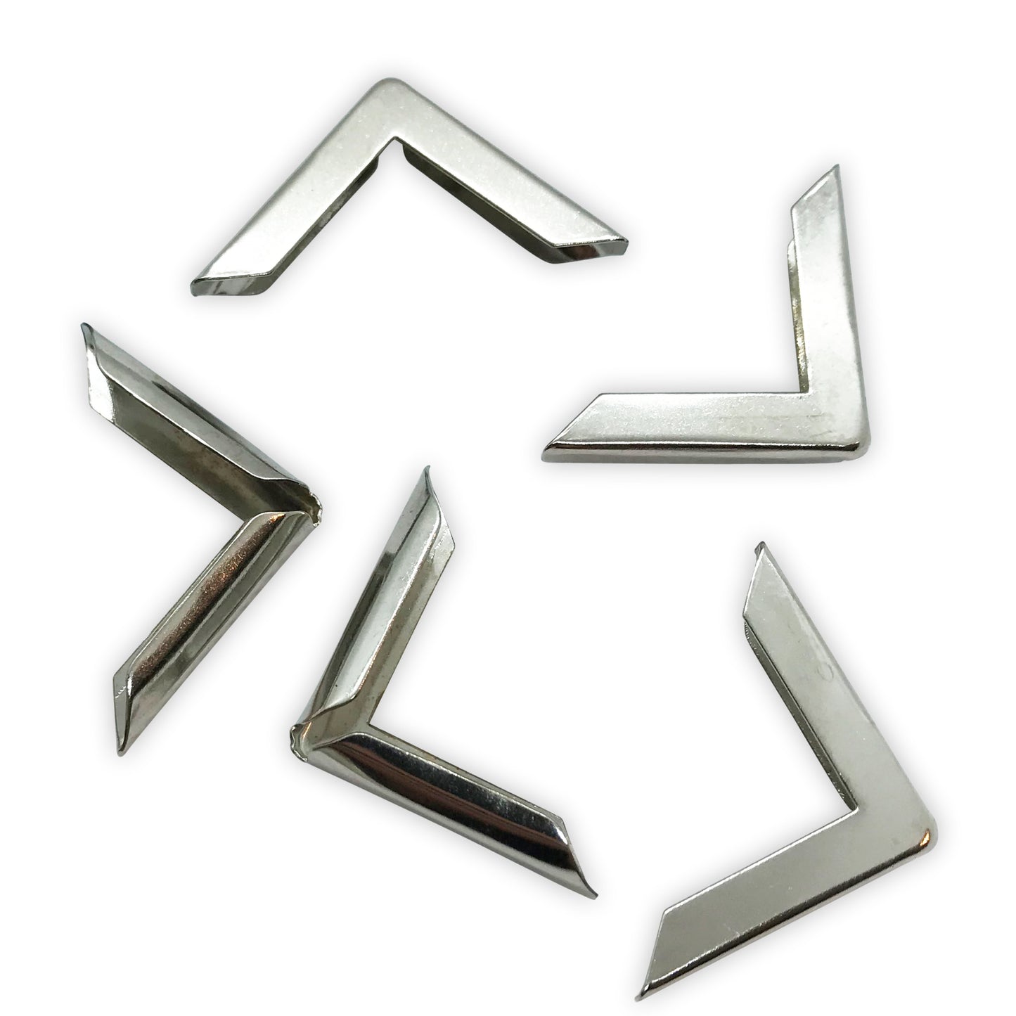 Silver Book Corner Protectors 30 x 30 x 4mm by Gobrecht & Ulrich