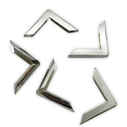 Silver Book Corner Protectors 30 x 30 x 4mm by Gobrecht & Ulrich