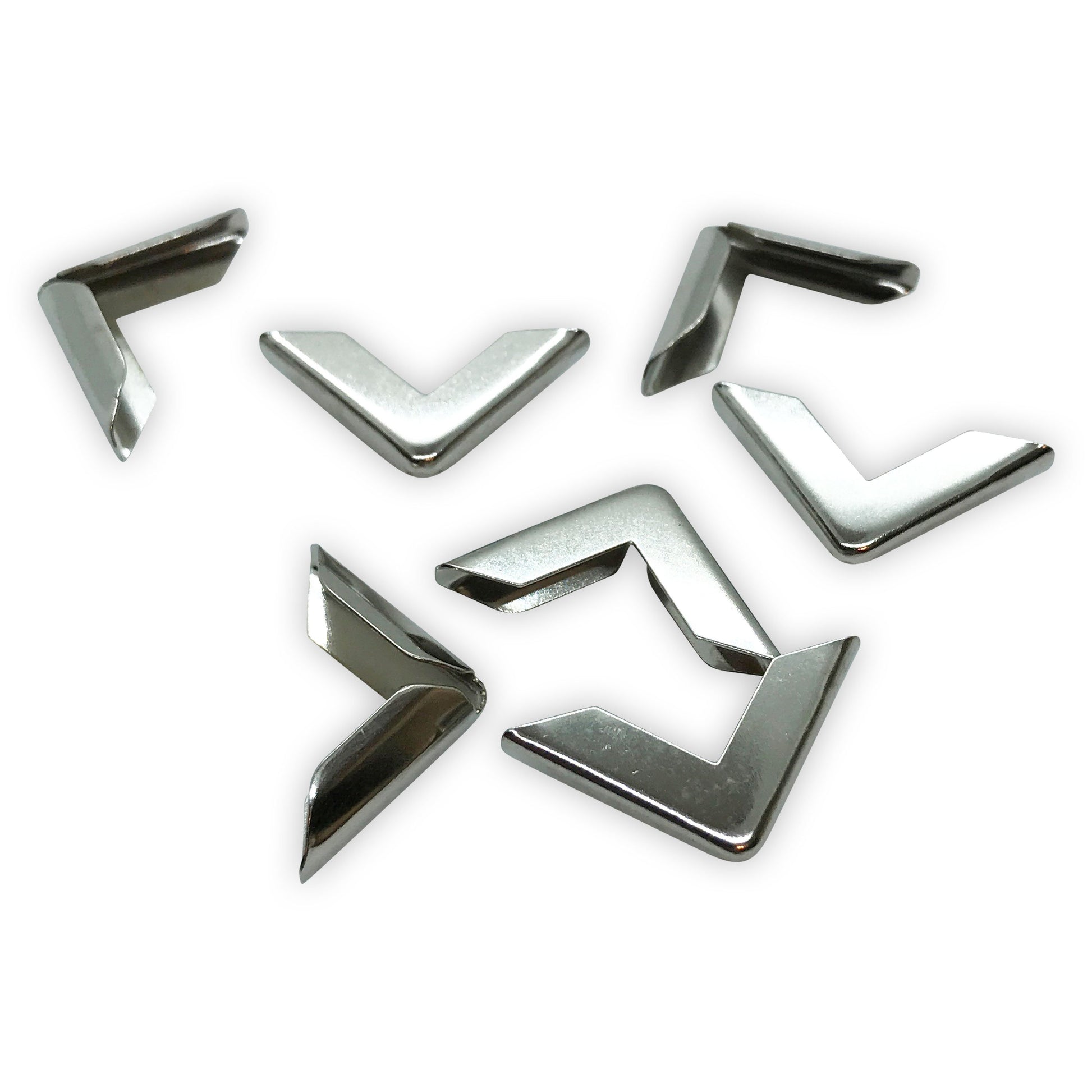 Book Corner Protectors 16 x 16 x 3.5mm Silver Nickel