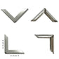 Silver Book Corner Protectors 30 x 30 x 4mm by Gobrecht & Ulrich with sizes
