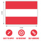 Gobrecht & Ulrich Austria Flag Sticker Dimensions