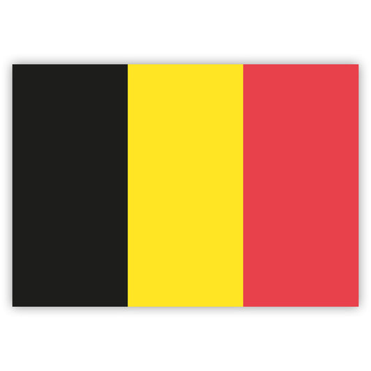 Belgian Flag Stickers by Gobrecht & Ulrich