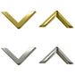 Gobrecht & Ulrich 30 x 30 x 4mm Book Binding Corners - Silver / Gold