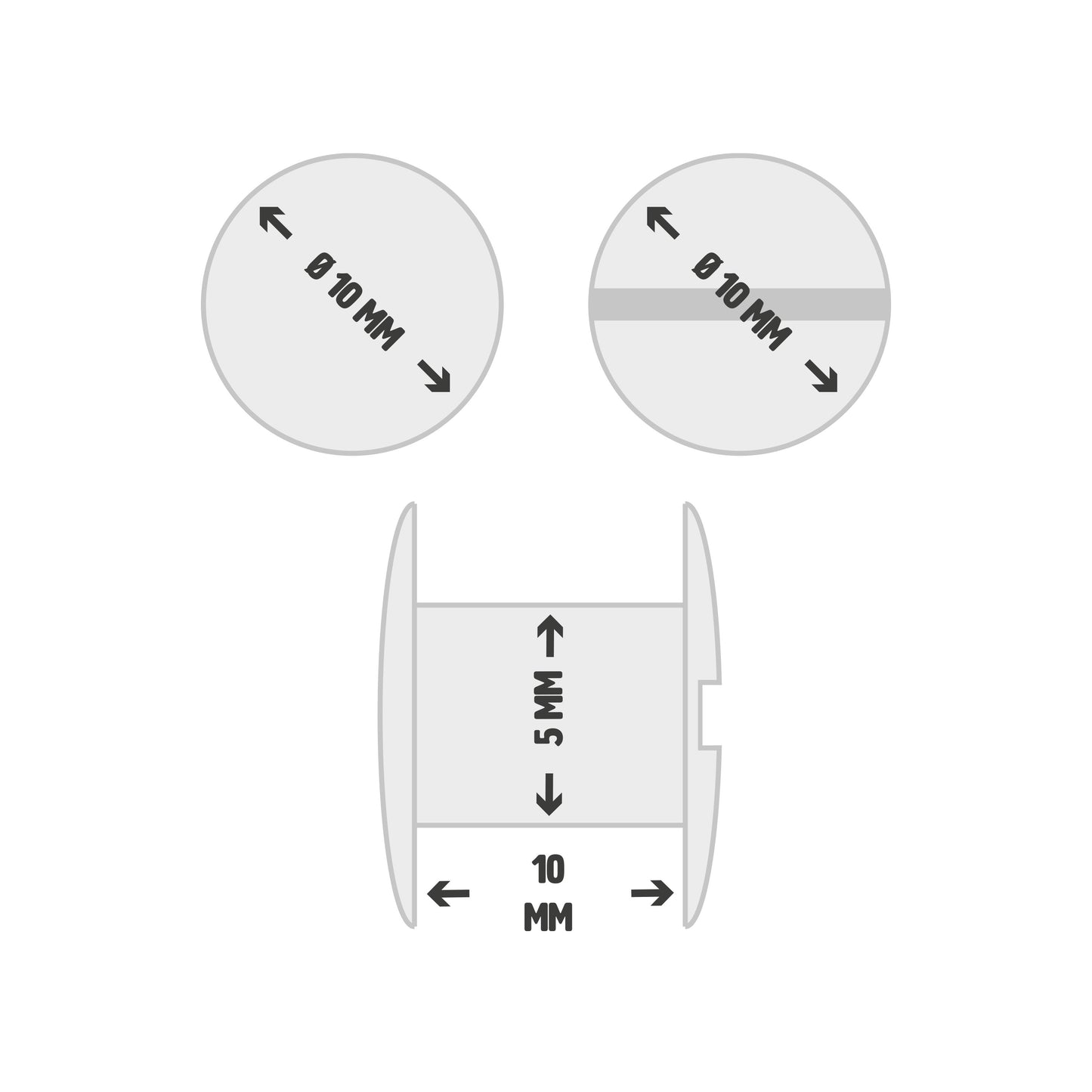 Technical Illustration of 10mm Book Binding Screws by Gobrecht & Ulrich