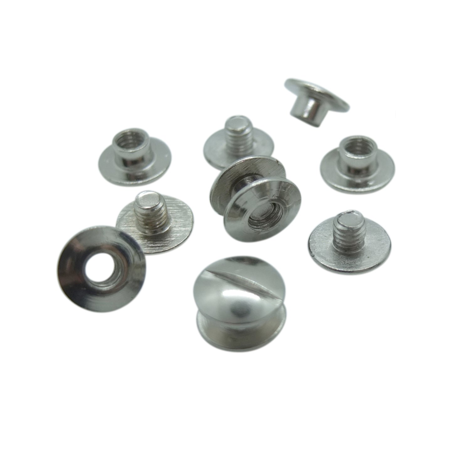 Silver Book Binding Screws by Gobrecht & Ulrich - 2 to 3.5mm length