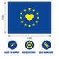 Gobrecht & Ulrich I love Europe Sticker Dimensions