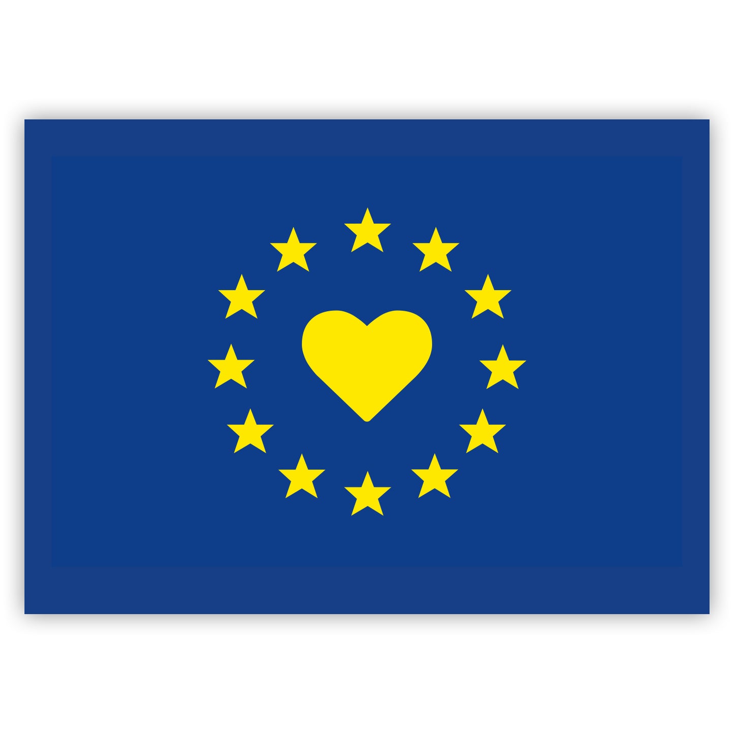 I love Europe Flag Stickers by Gobrecht & Ulrich