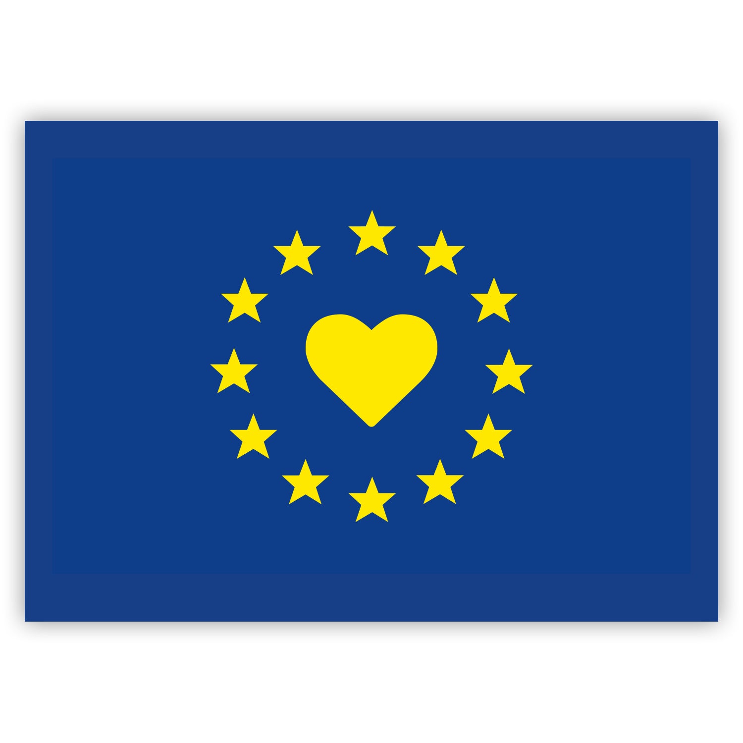 I love Europe Flag Stickers by Gobrecht & Ulrich