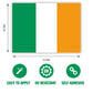 Gobrecht & Ulrich Irish Flag Sticker Dimensions