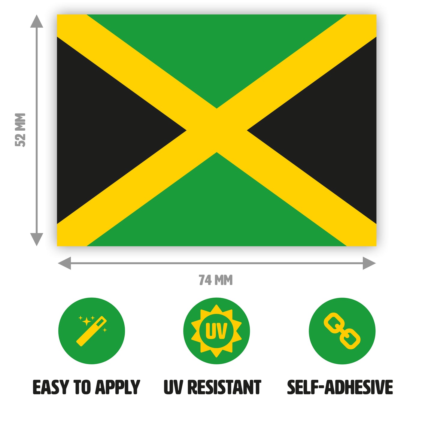 Vlaggen Jamaica | Jamaicaanse vlag 50x75cm voordelig kopen bij Vlaggen Jamaica | Jamaicaanse vlag 50x75cm voordelig kopen bij