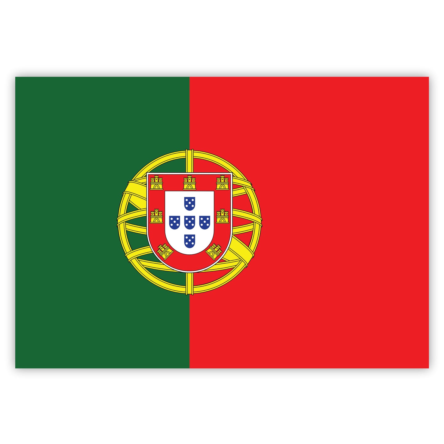 Gobrecht & Ulrich Portuguese Flag Stickers