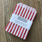 Retro Candy Bags - Red / White Stripes - 13 x 18cm with packaging by Gobrecht & Ulrich