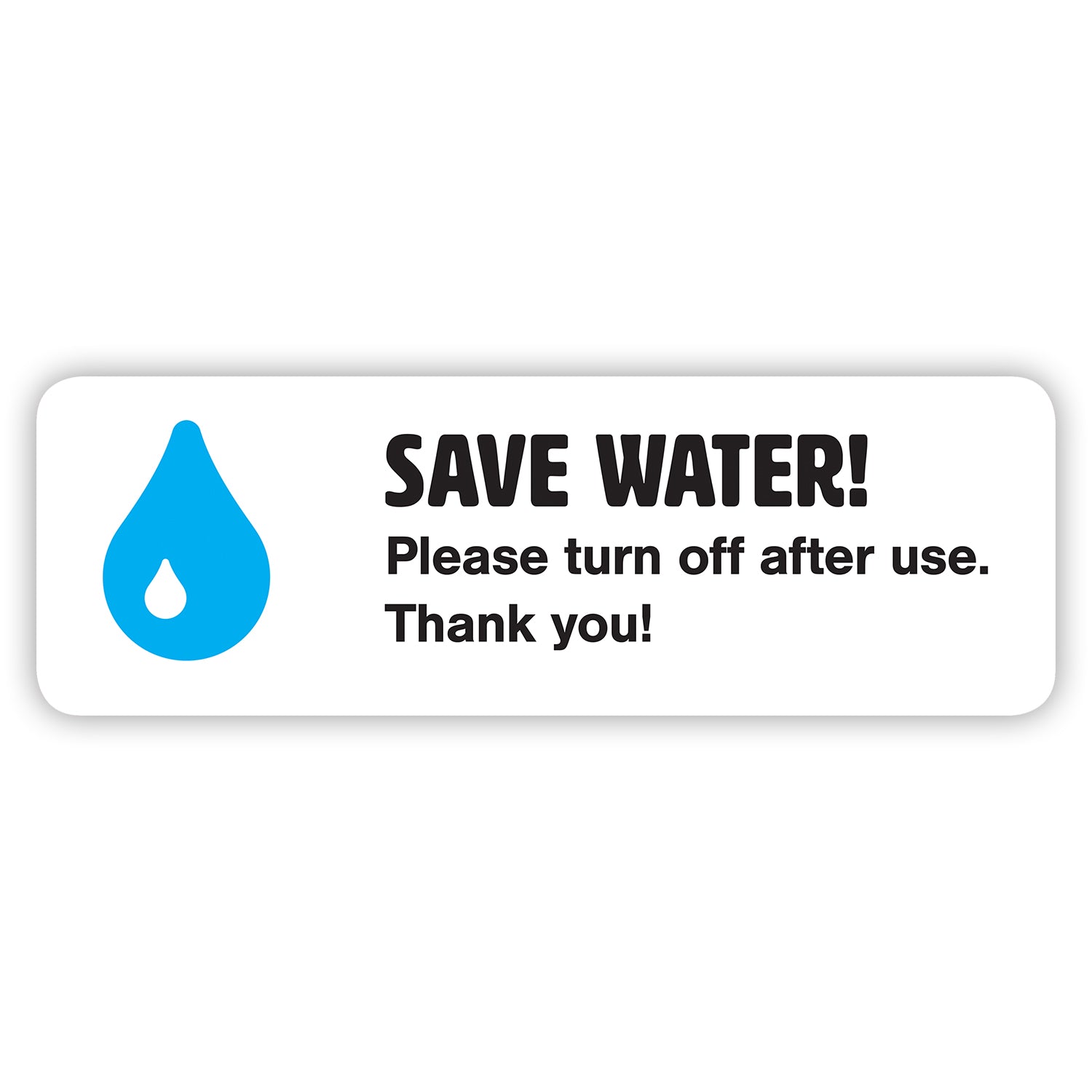 Save Water Sticker by Gobrecht & Ulrich