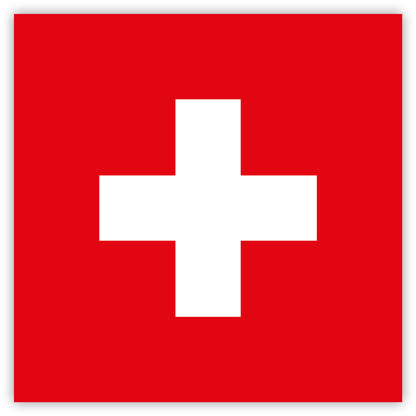 Swiss Flag Stickers by Gobrecht & Ulrich