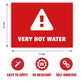 Gobrecht & Ulrich Very Hot Water Stickers with dimensions